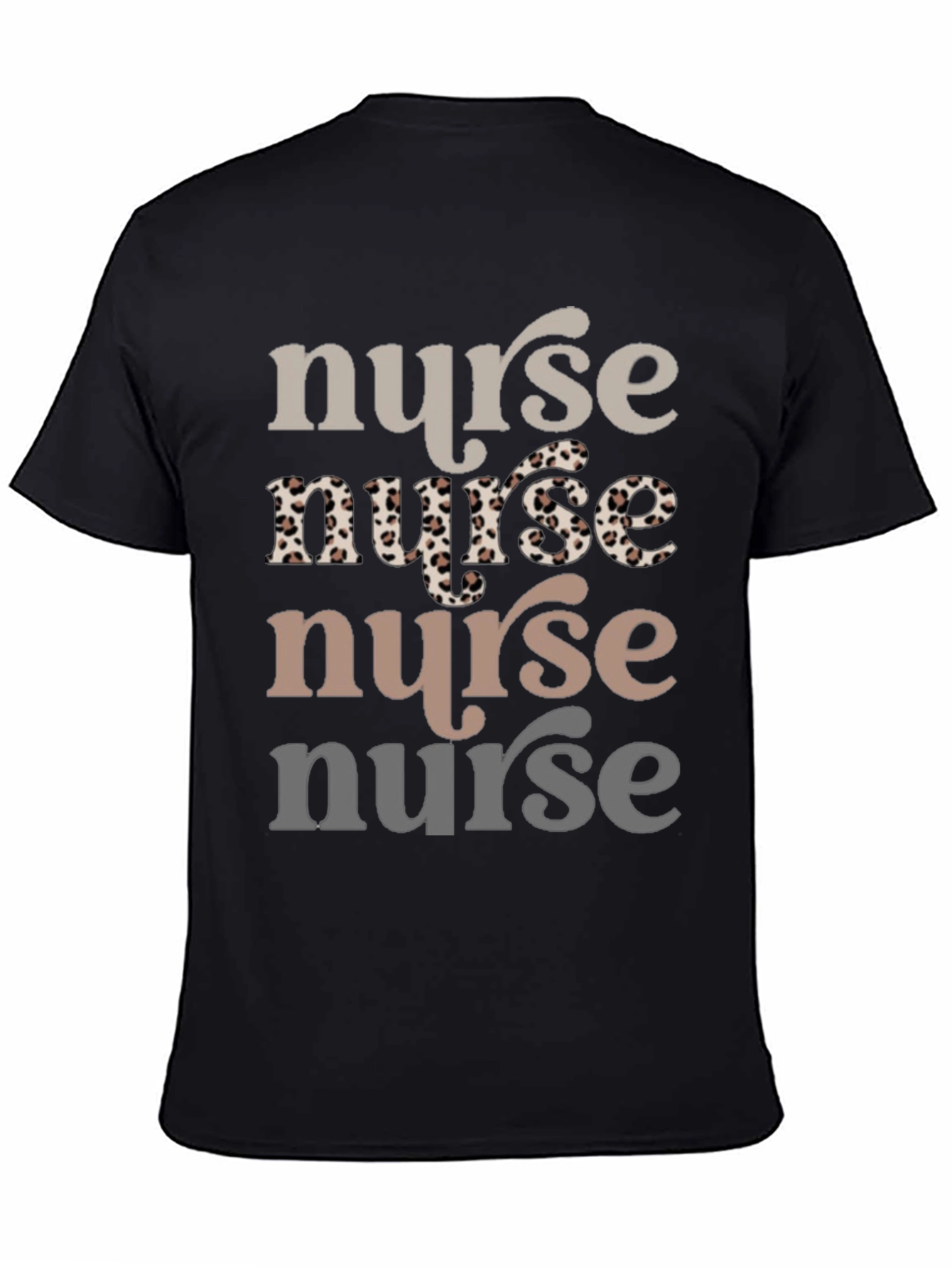 Nurse T-Shirt Leopard Print Tee