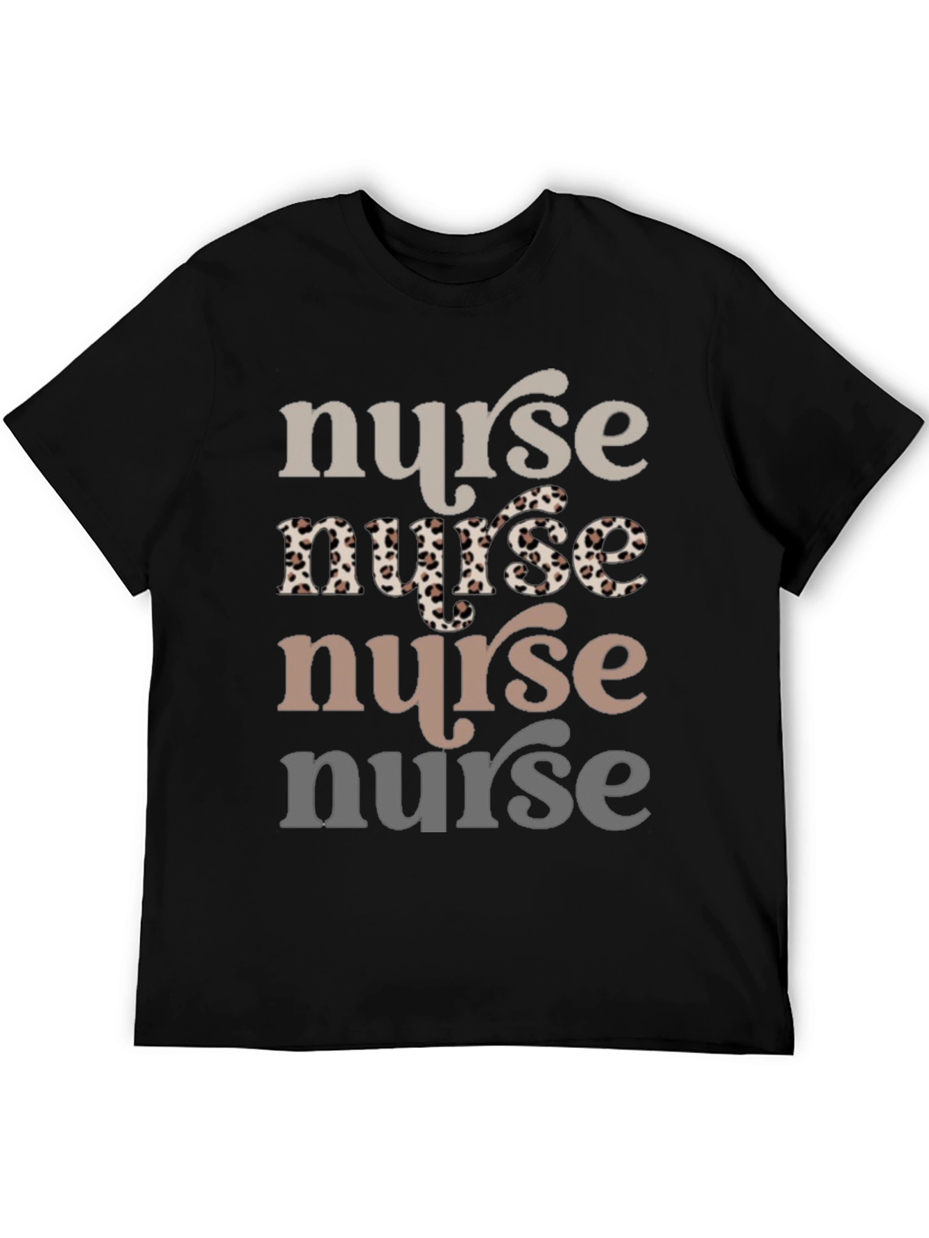 Nurse T-Shirt Leopard Print Tee