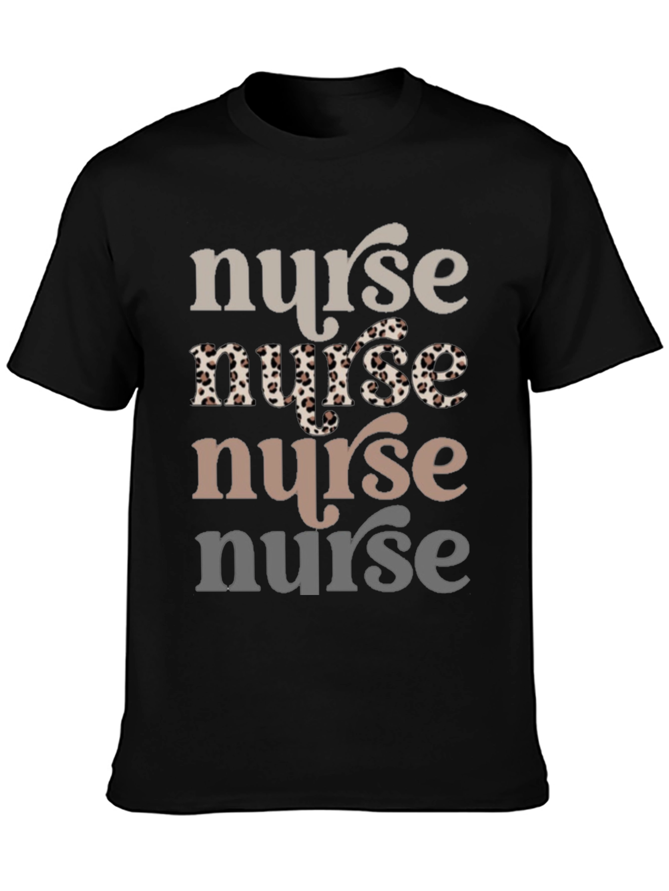 Nurse T-Shirt Leopard Print Tee