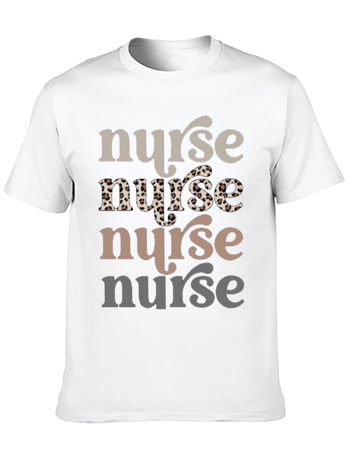 Nurse T-Shirt Leopard Print Tee