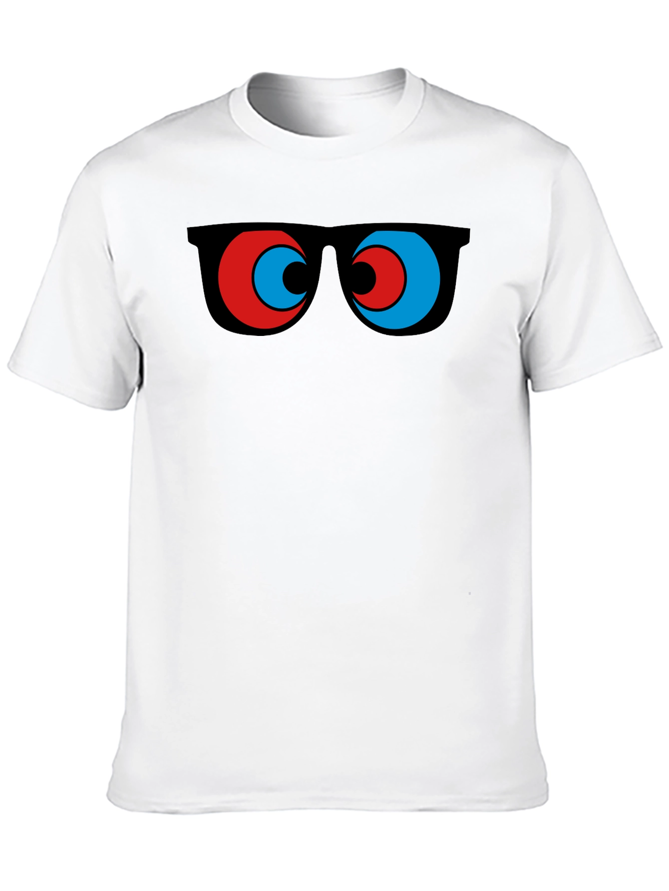 Funny Sunglasses Graphic Tee - Quirky Mens Black T-Shirt