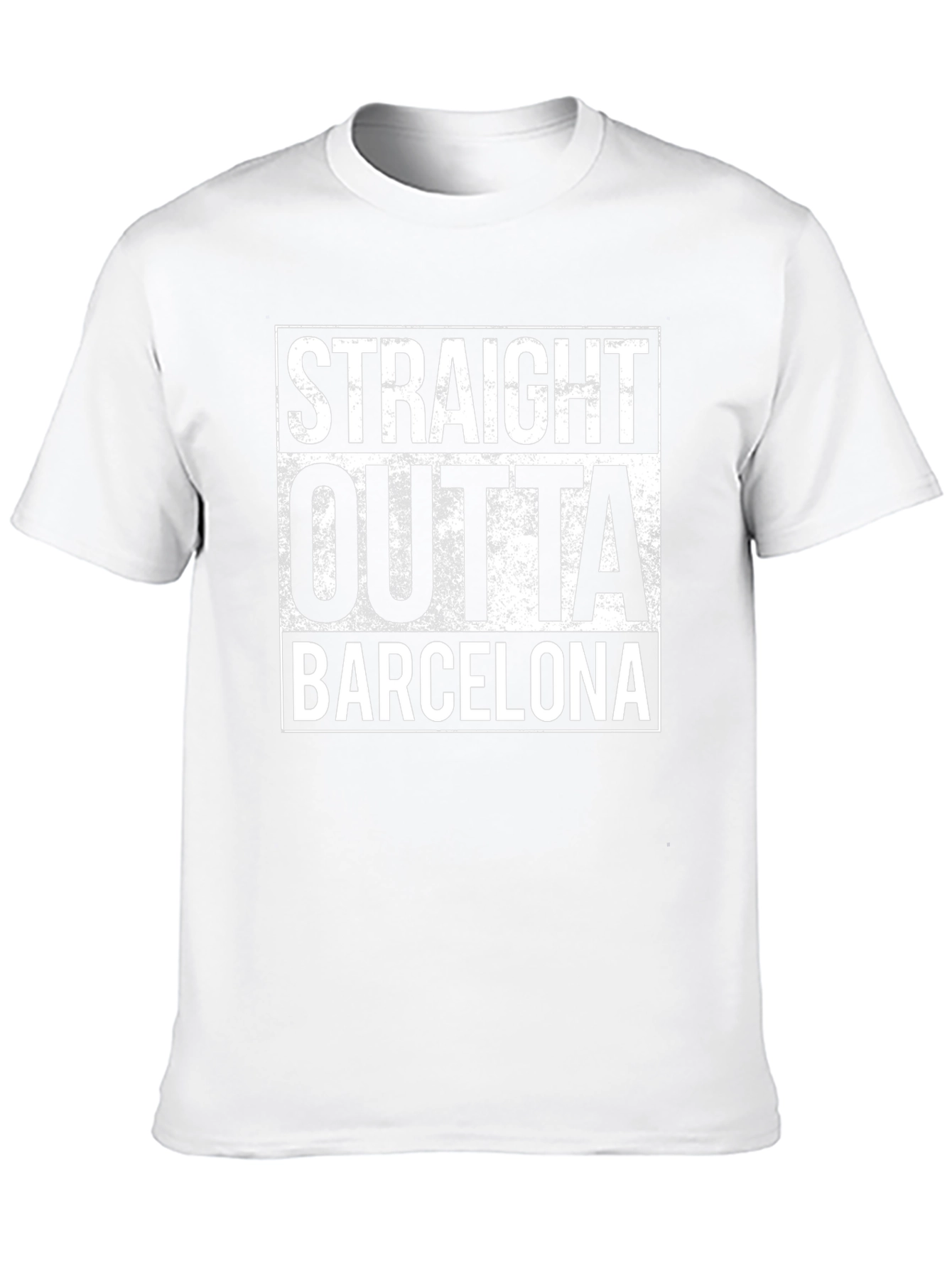 Straight Outta Barcelona Black T-Shirt