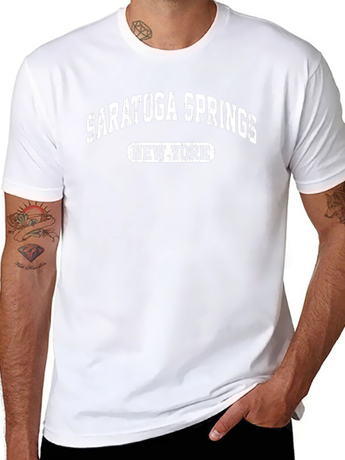 Saratoga Springs New York T-Shirt Black