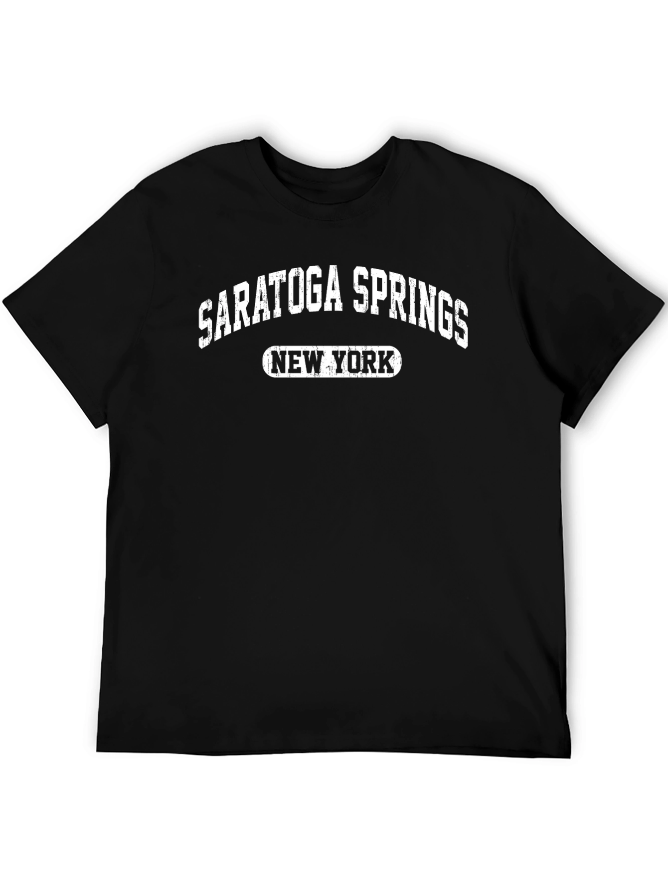 Saratoga Springs New York T-Shirt Black