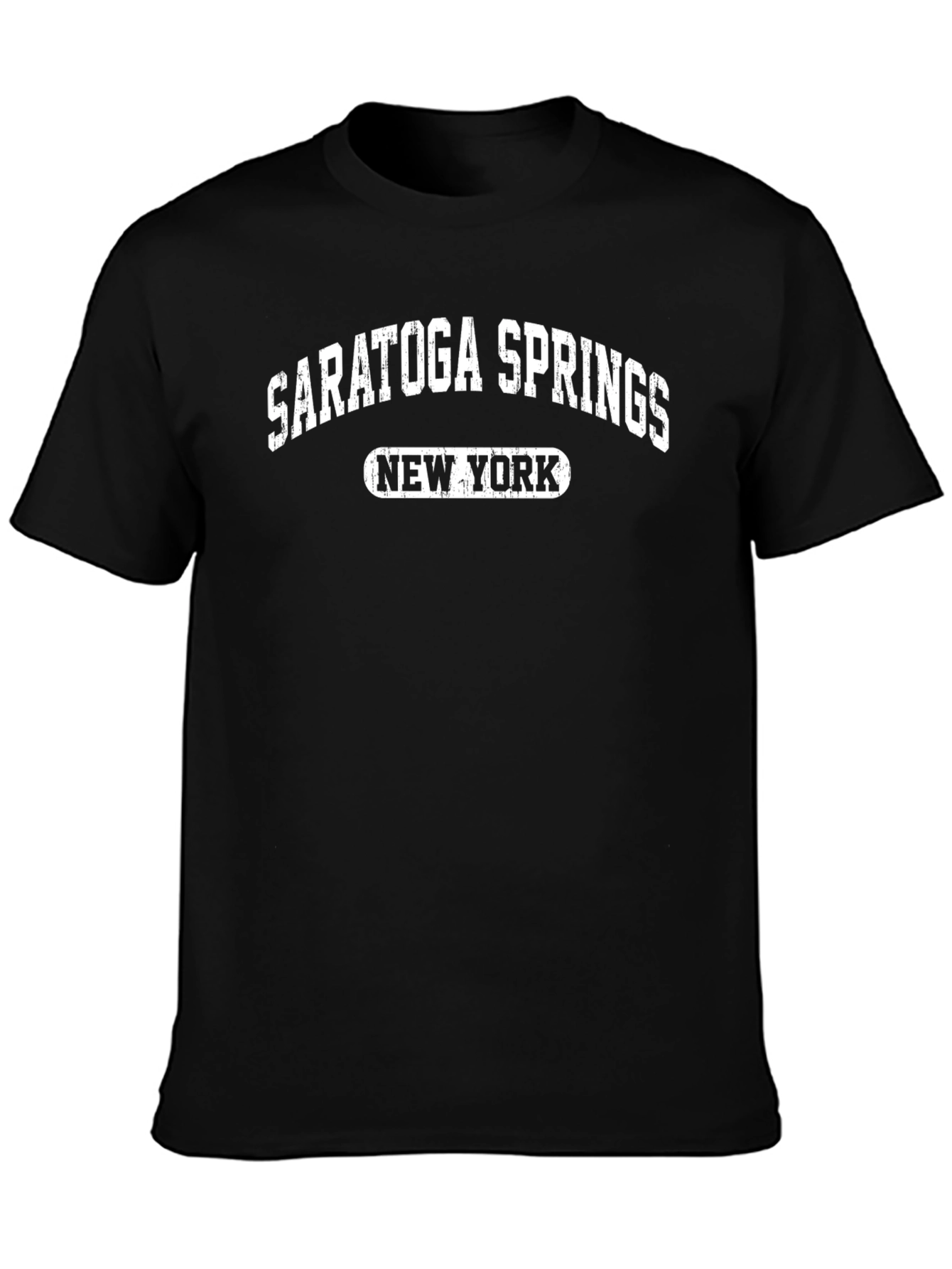 Saratoga Springs New York T-Shirt Black