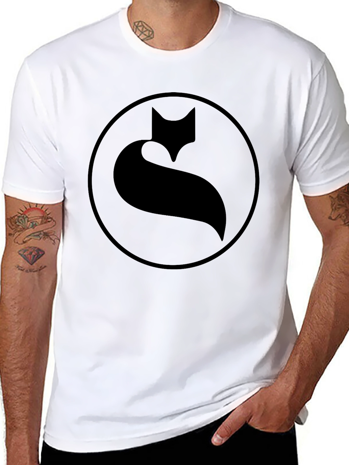 Fox Logo Black T-Shirt