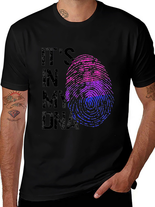 Bisexual Pride DNA T-Shirt - Black