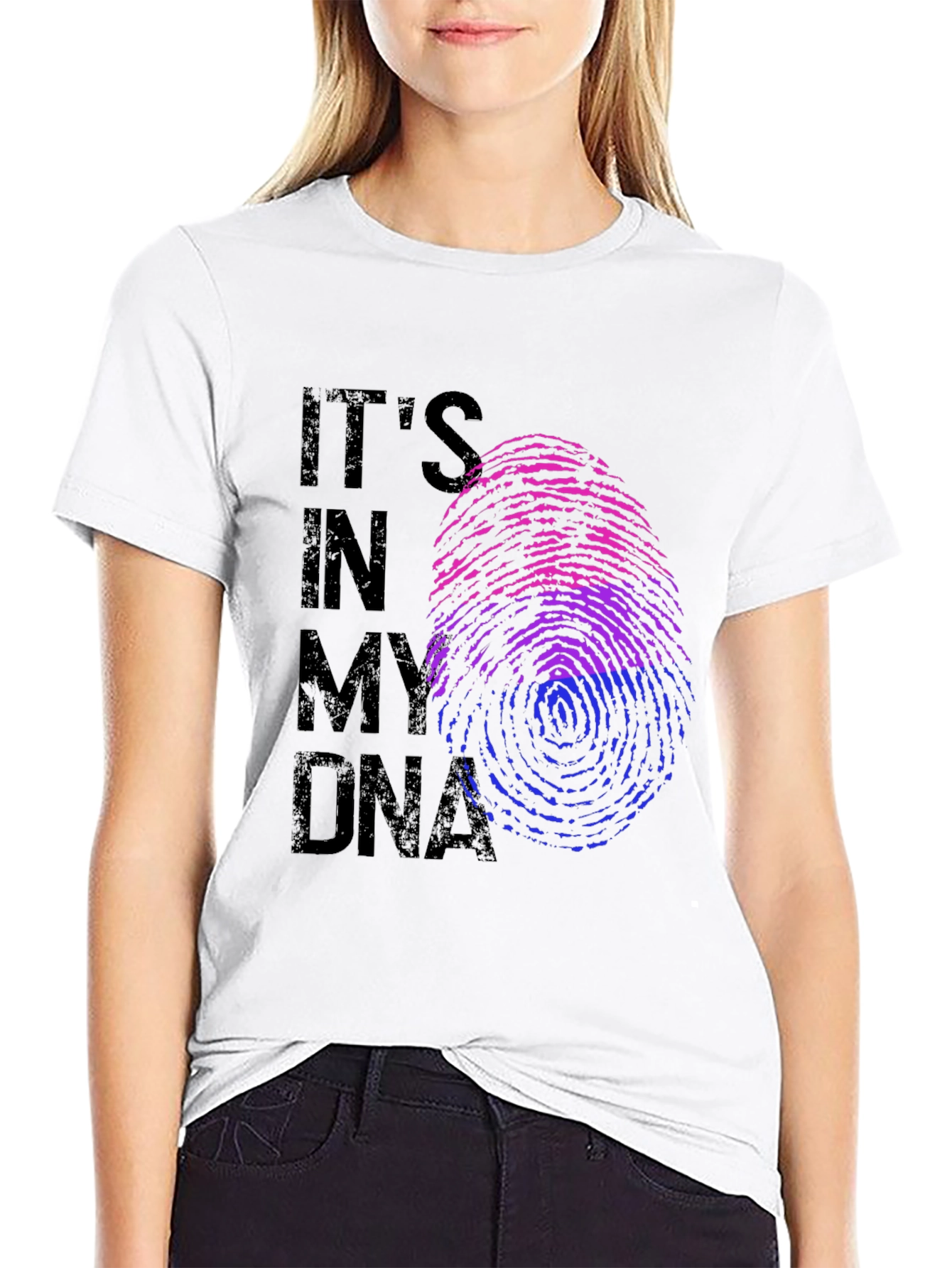 Bisexual Pride DNA T-Shirt - Black