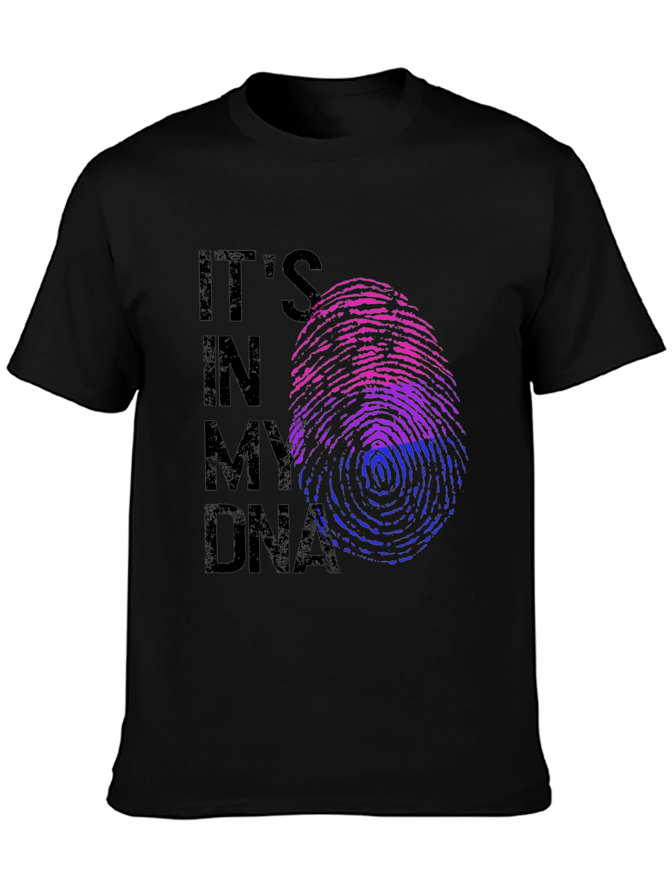 Bisexual Pride DNA T-Shirt - Black