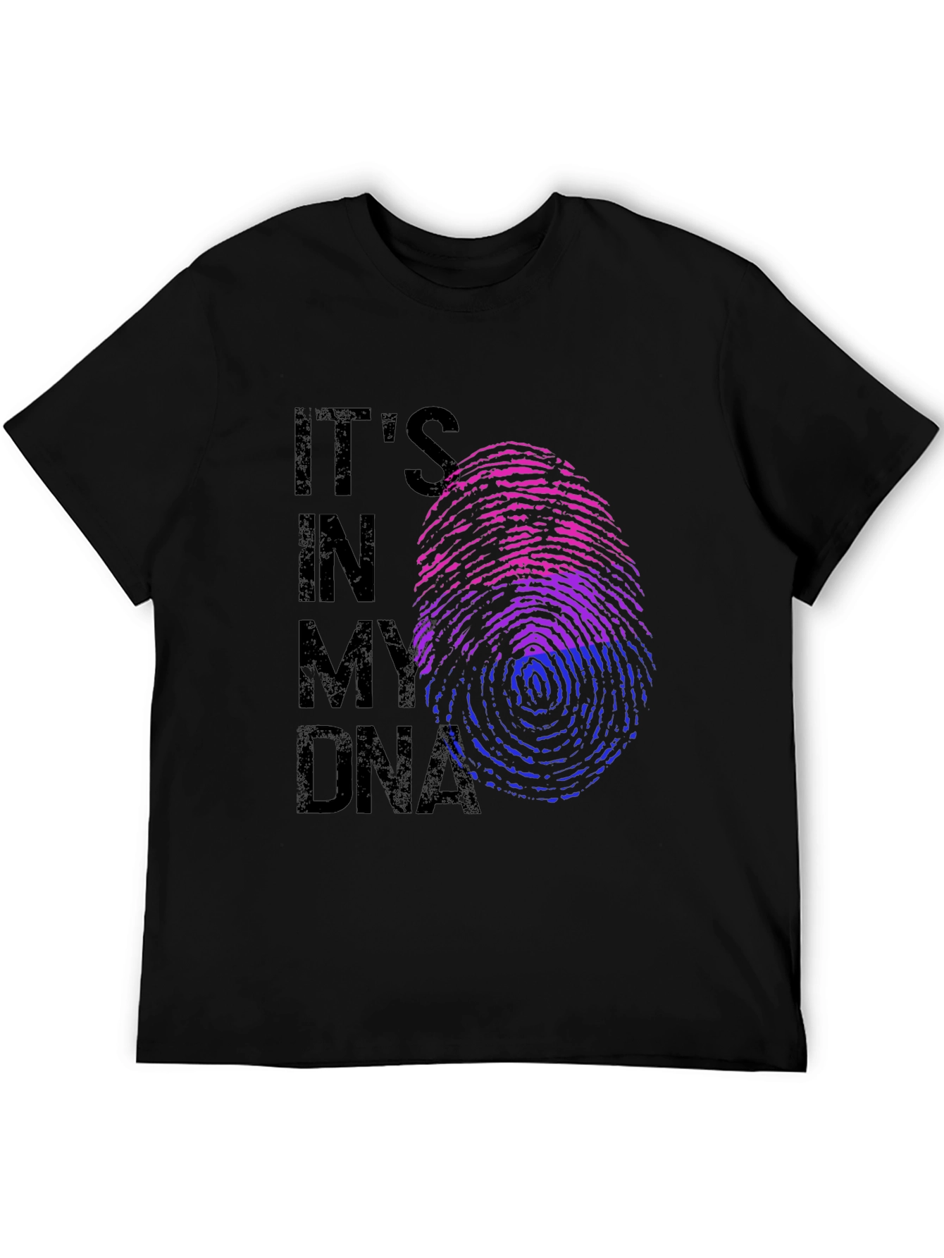 Bisexual Pride DNA T-Shirt - Black