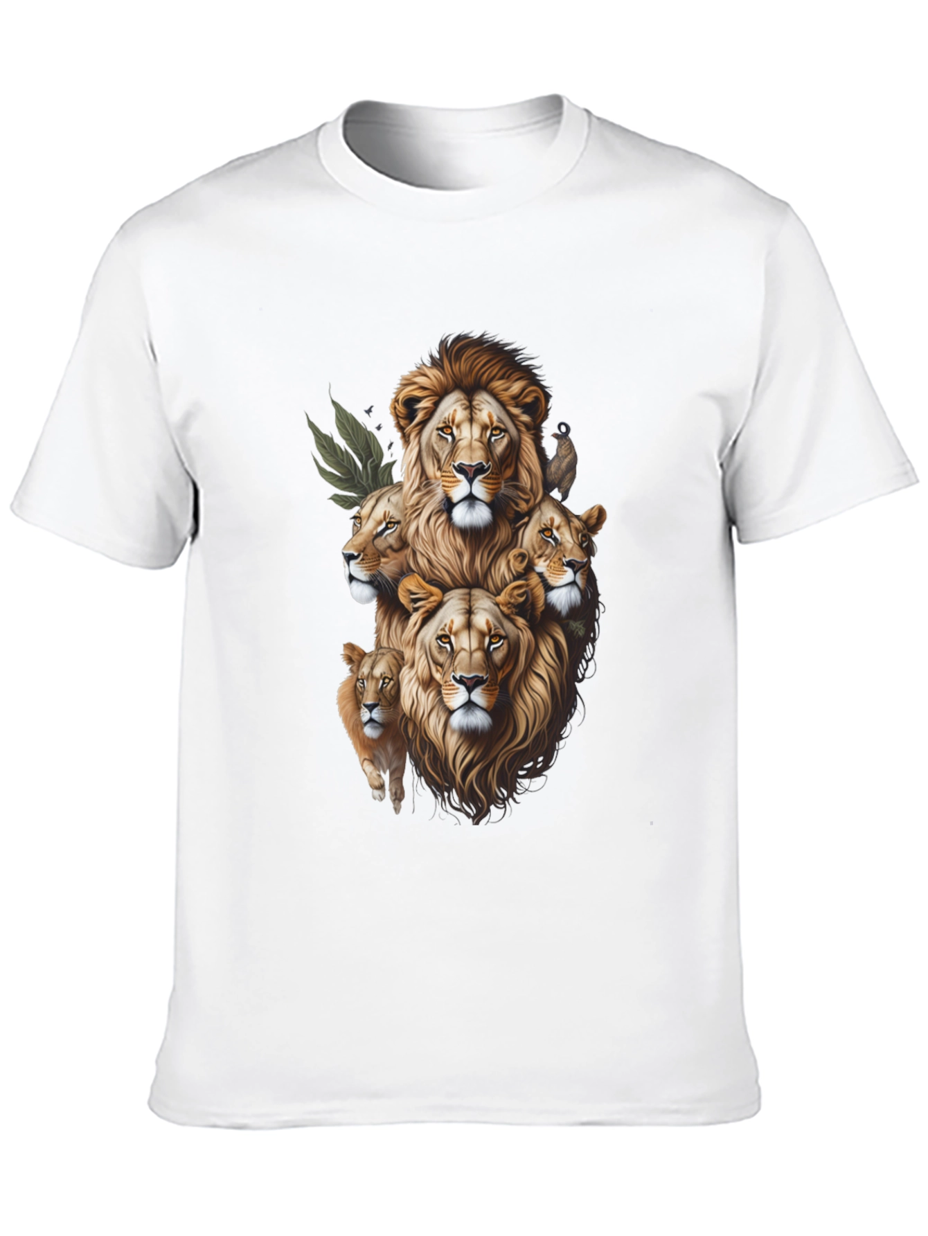 Lion Pride Graphic Tee - Stylish Animal Print Shirt