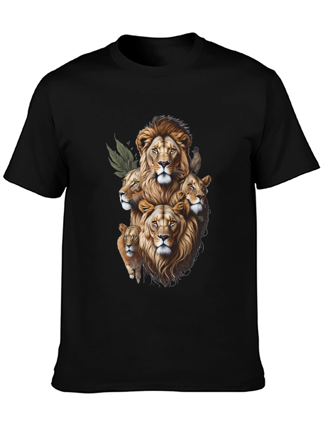 Lion Pride Graphic Tee - Stylish Animal Print Shirt
