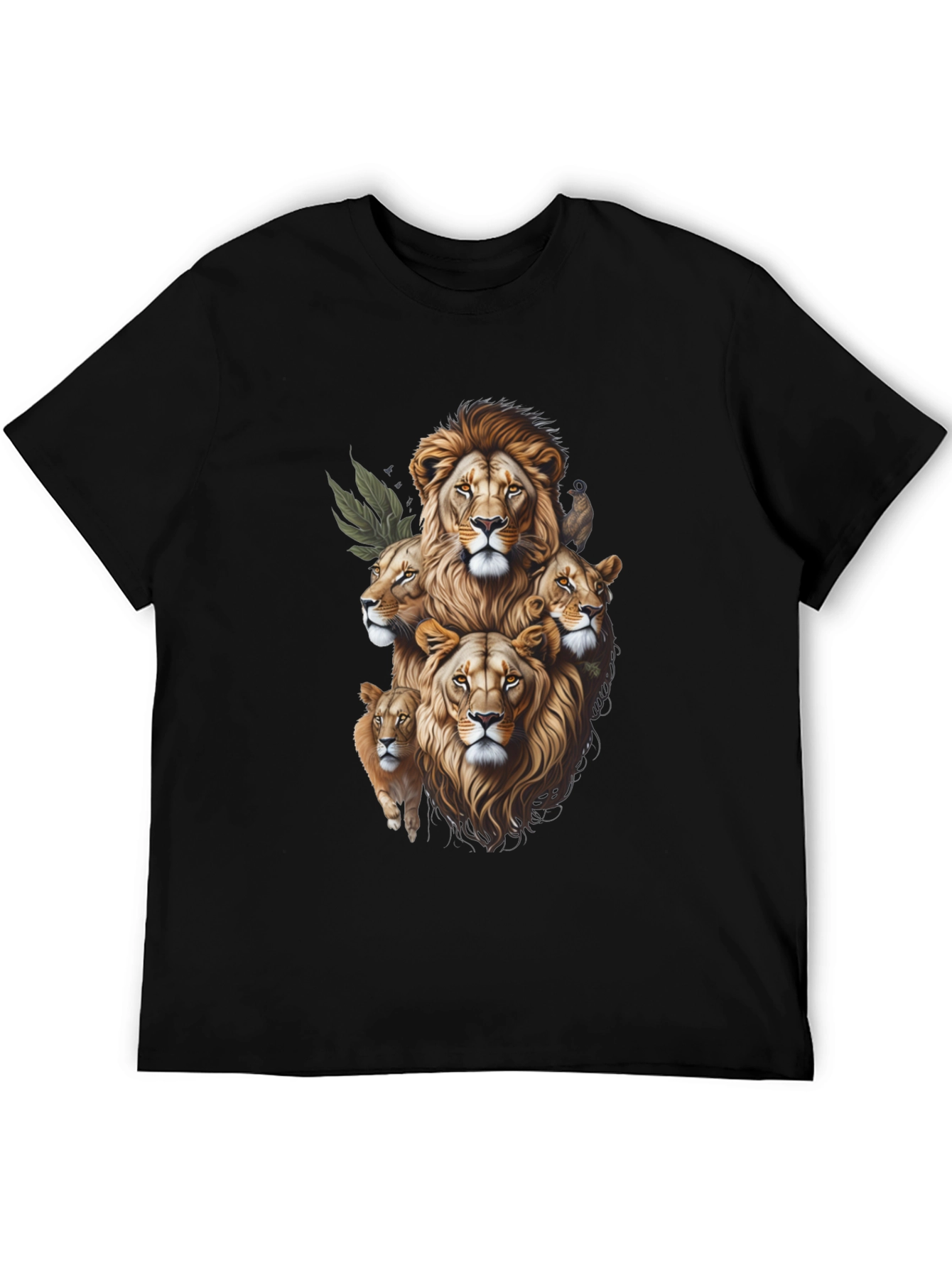 Lion Pride Graphic Tee - Stylish Animal Print Shirt