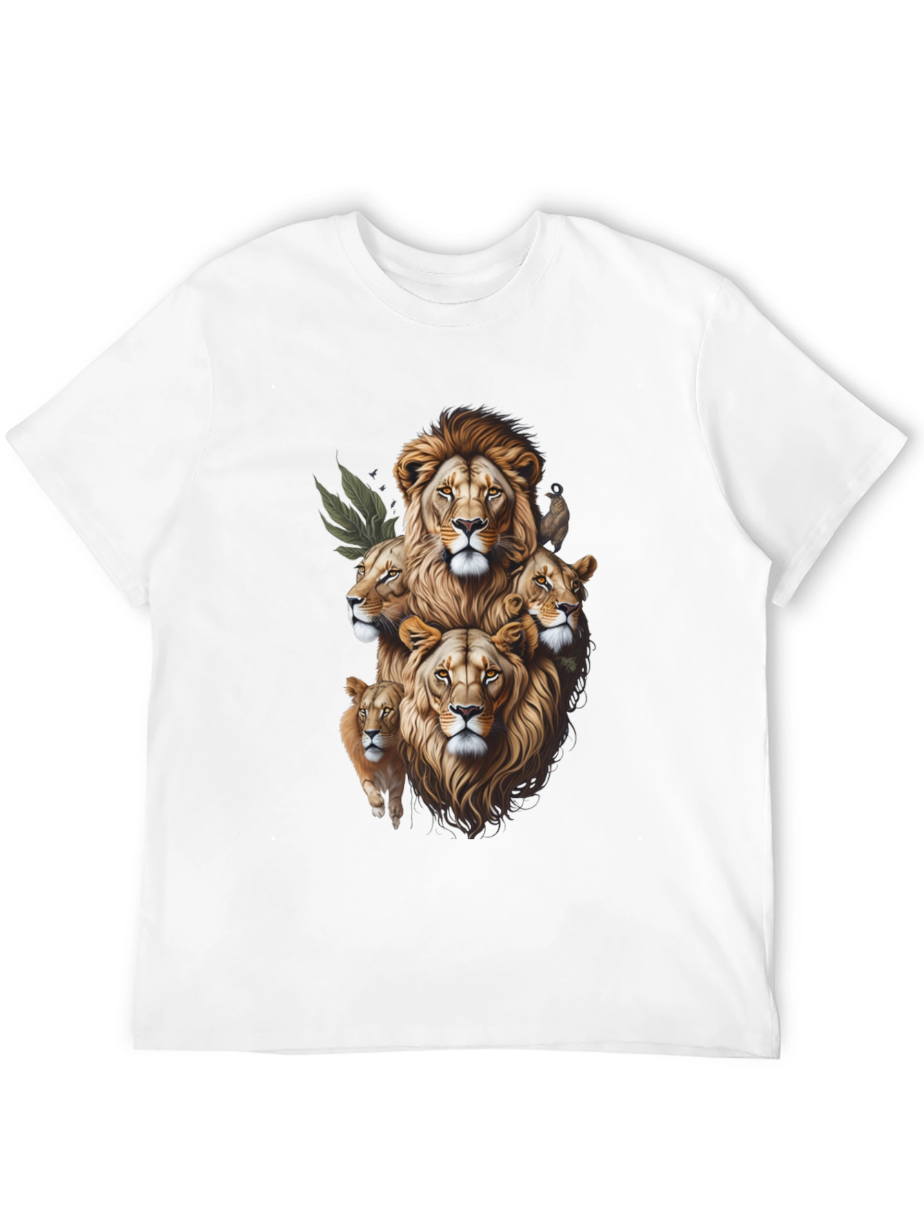 Lion Pride Graphic Tee - Stylish Animal Print Shirt